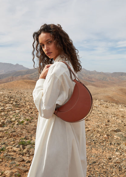 Numéro Dix - Cognac Glattes Leder