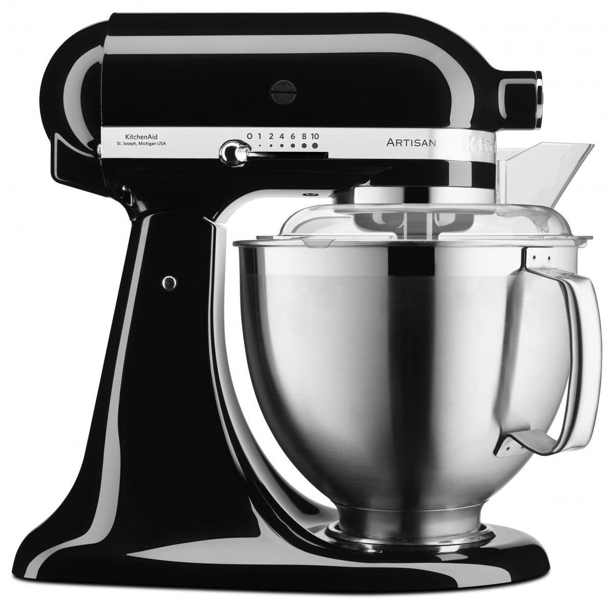 KitchenAid 4,8 L 5KSM185 Artisan Küchenmaschine Meatlover Metallfleischwolf 5KSMMGA Gr. 8
