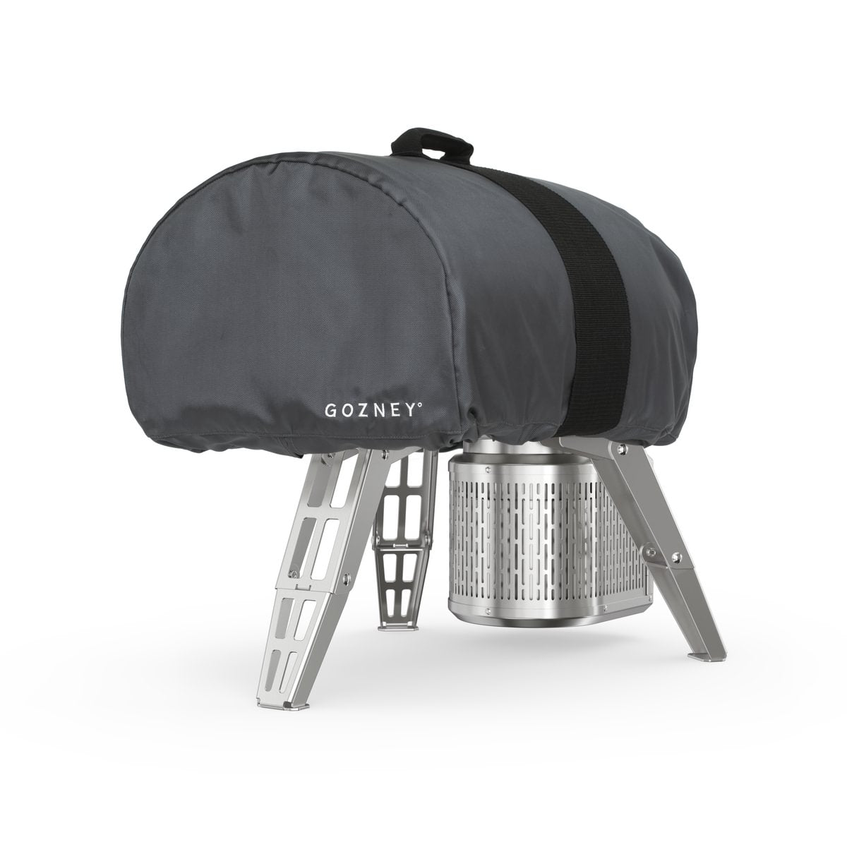 Gozney Roccbox Pizzaofen mit Abdeckhaube, Frontablage und Roccbox Pizzawender