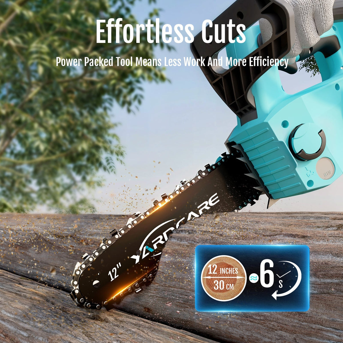 Modo Living YARDCARE 12" bürstenlose Akku-Kettensäge