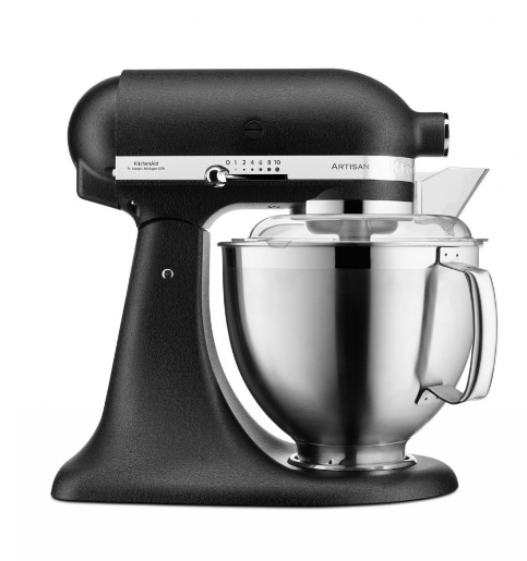 KitchenAid 4,8 L 5KSM185 Artisan Küchenmaschine Meatlover Metallfleischwolf 5KSMMGA Gr. 8