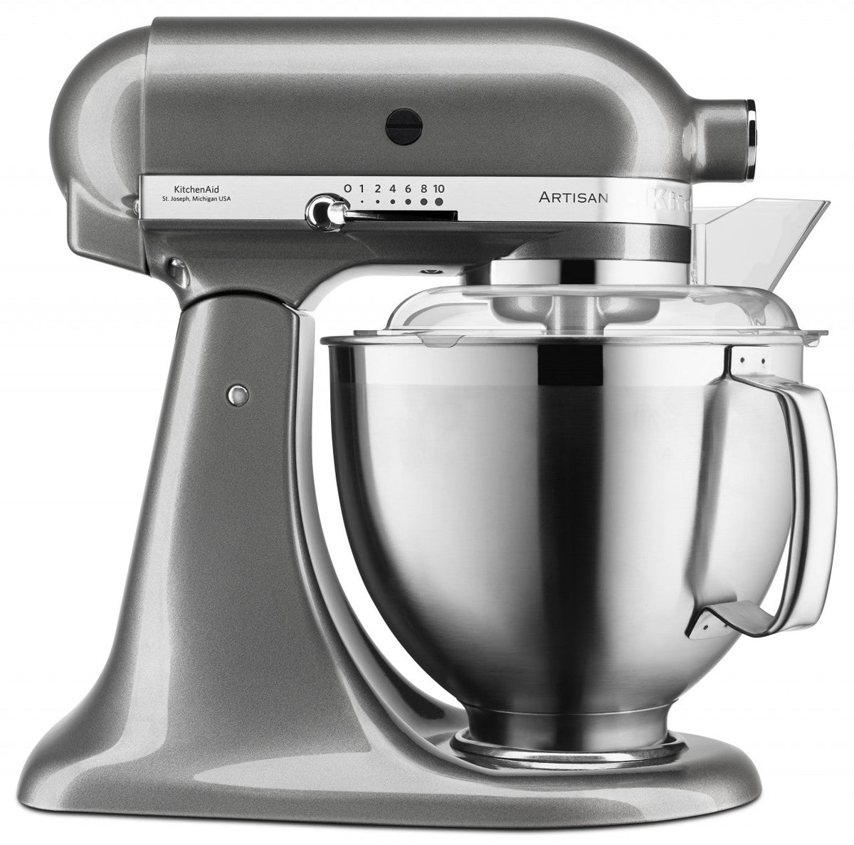 KitchenAid 4,8 L 5KSM185 Artisan Küchenmaschine Flexiset Artisan + Flexirührer