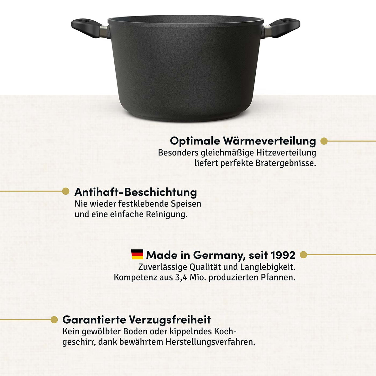 Kochtopf hoch Ø 28 cm I Deckel optional