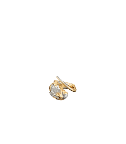 Ring Eroz - Duo Palladium und Vergoldung mit 24 karätigem Gold