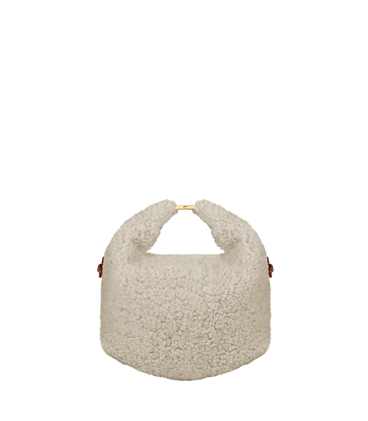 Béri - Flauschige Stricktasche Ecru