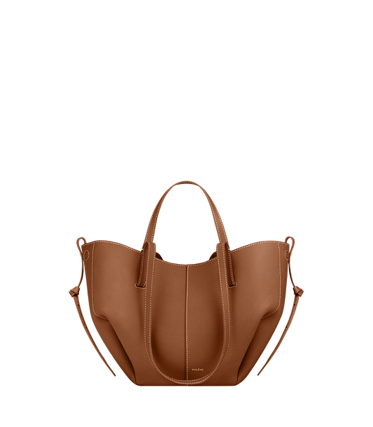 Cyme Mini - Camel Genarbtes Leder