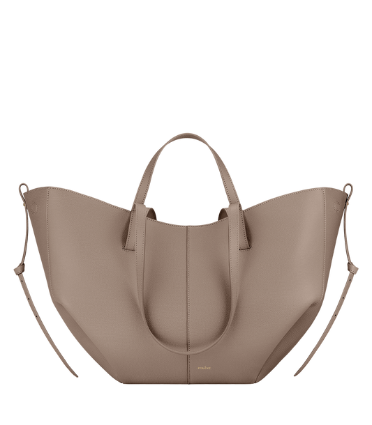 Cyme - Taupe Genarbtes Leder