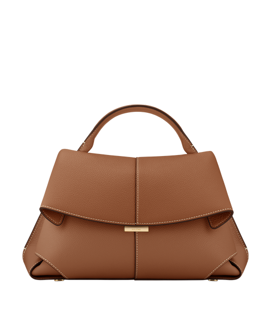 Mokki - Camel Genarbtes Leder