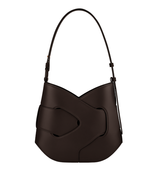 Nodde Hobo - Ebenholz Glattes Leder