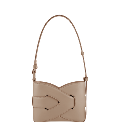 Nodde - Taupe Glattes Leder