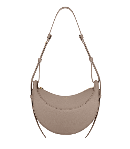 Numéro Dix - Taupe Genarbtes Leder