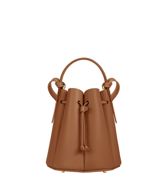 Numéro Huit Mini - Camel Genarbtes Leder