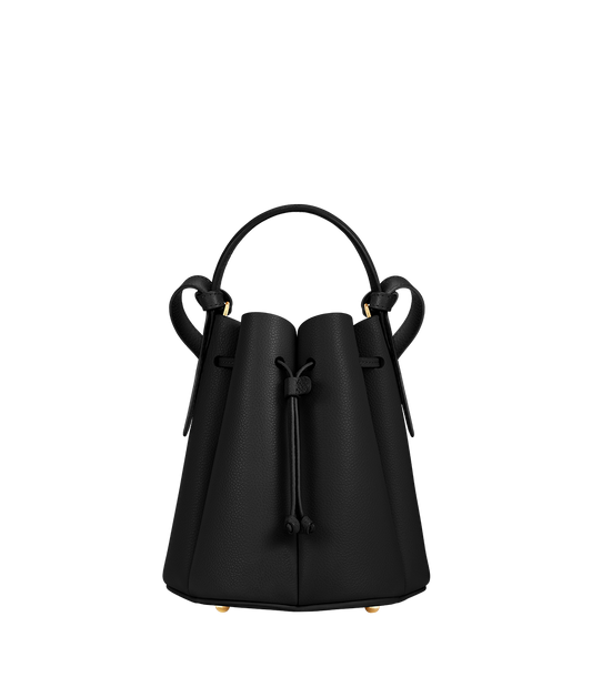 Numéro Huit Mini - Schwarz Genarbtes Leder