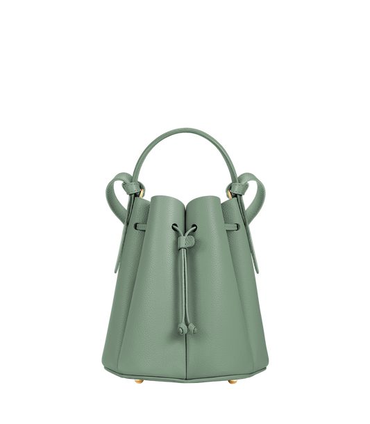 Numéro Huit Mini - Salbei Genarbtes Leder