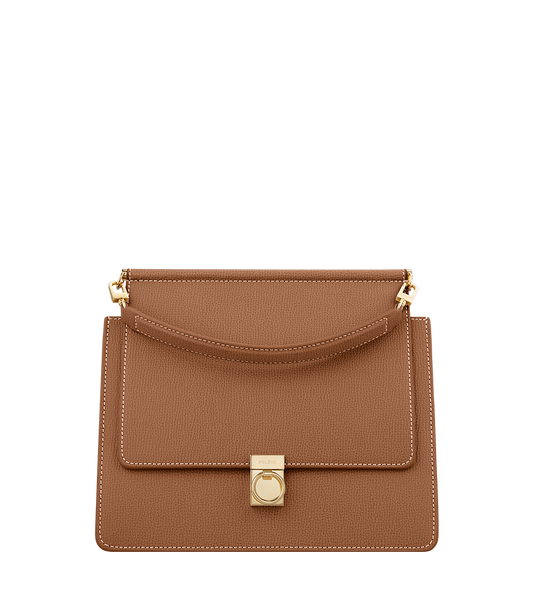 Numéro Sept - Camel Genarbtes Leder