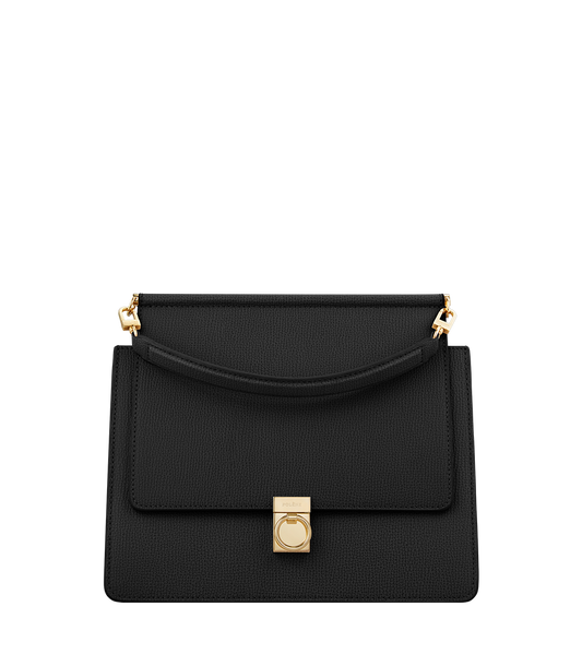 Numéro Sept - Schwarz Genarbtes Leder