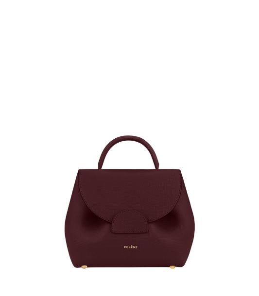 Numéro Un Nano - Burgund Genarbtes Leder