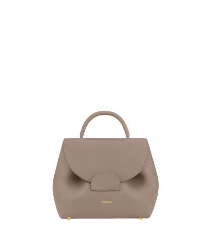 Numéro Un Nano - Taupe Genarbtes Leder