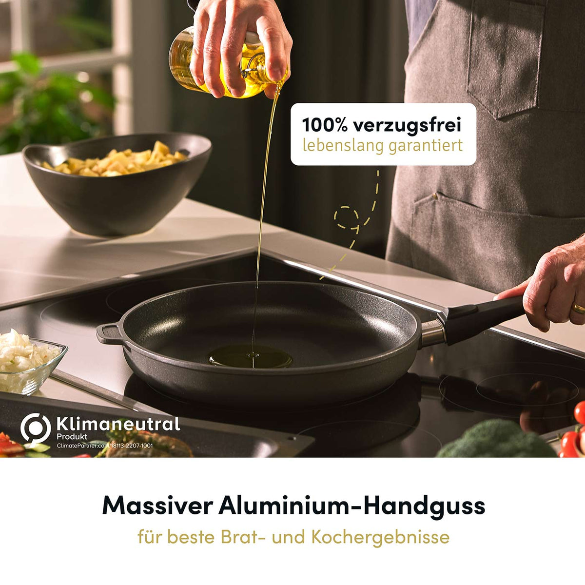 Wokpfanne Ø 32 cm I Deckel optional